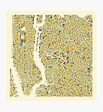 Lámina fotográfica MAPA DE NUEVA YORK