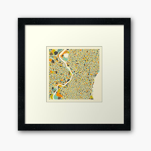 Item preview, PHILADELPHIA MAP designed and sold by JazzberryBlue.
