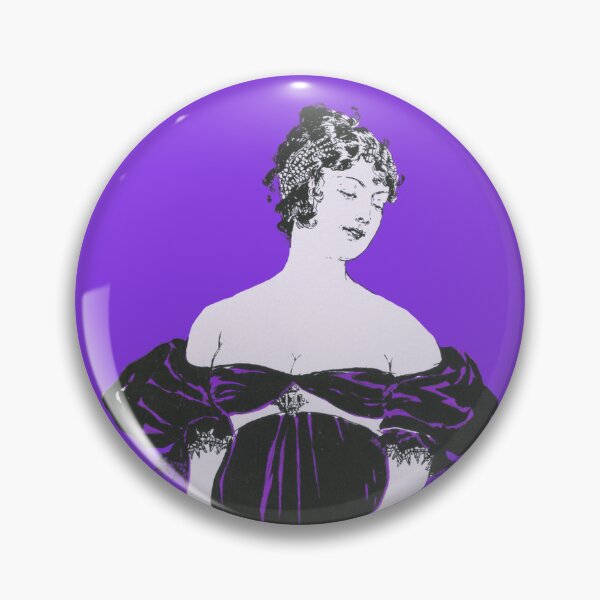 Item preview, Flapper woman tinted purple from artworks by Edward Penfield designed and sold by see-the-fox.
