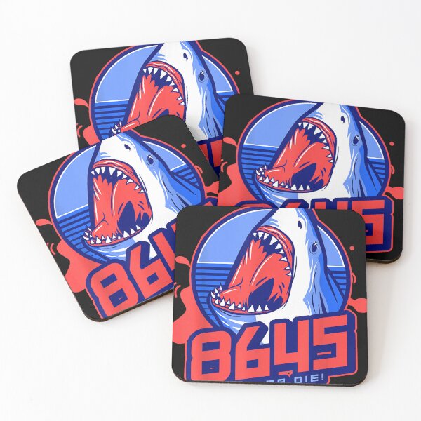 Item preview, Funny 8645 Sports Logo Style w Shark Vote or Die Active  designed and sold by JenniferCole12.