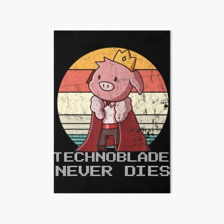 King Technoblade Never Dies - Minecraft Art Board Print for Sale