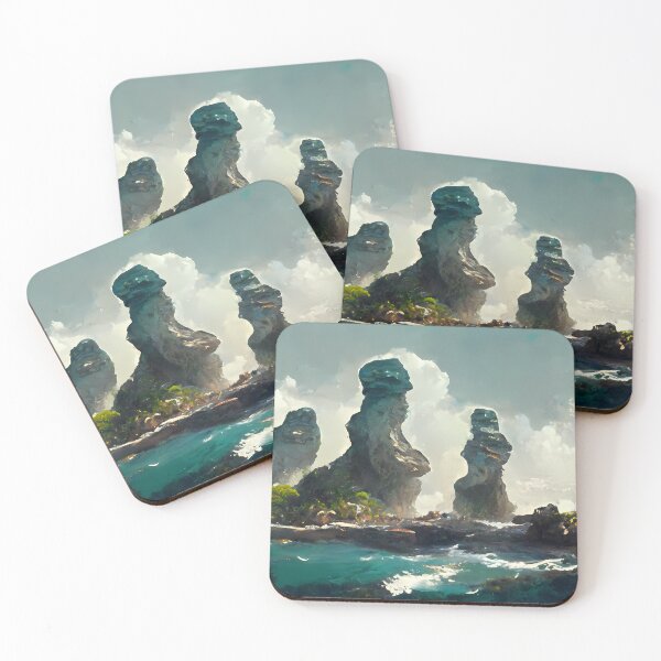 Item preview, Rocky Cliffs Down by the Ocean designed and sold by endage.