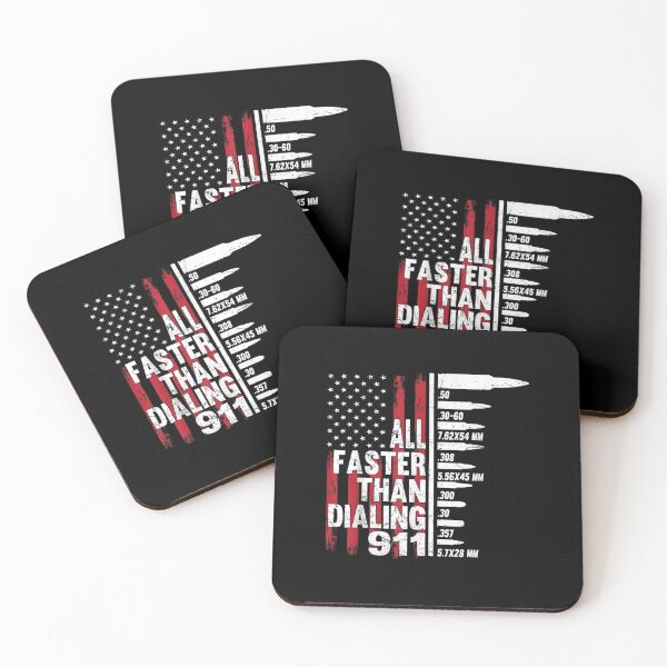Item preview, All Faster Than Dialing 911 American Flag Gun Lover For Men designed and sold by BrianLangle2023.