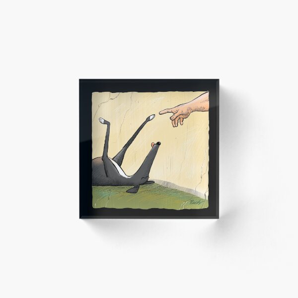 The Hand of Dog Acrylic Block