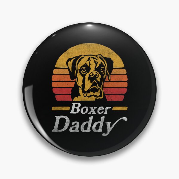 Item preview, Retro Vintage Boxer Dog Daddy designed and sold by More Cute Dogs.
