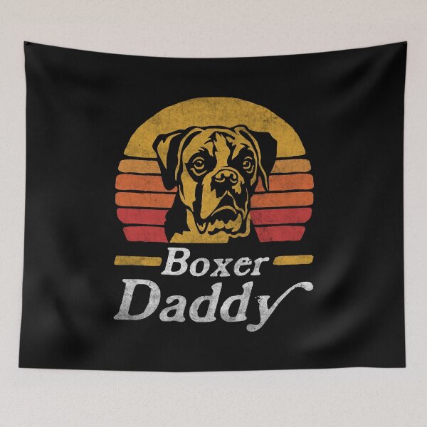 Item preview, Retro Vintage Boxer Dog Daddy designed and sold by More Cute Dogs.