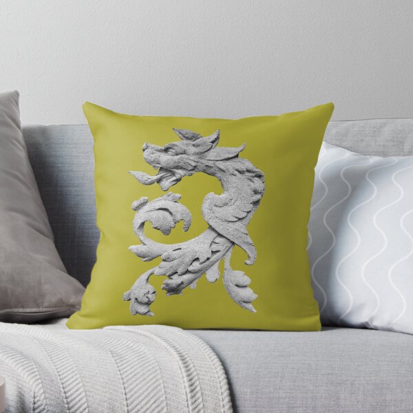 Leaf Dog Throw Pillow