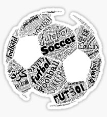 Fußball, Fußball, Futbol, die Internationale Obsession Polyglot Sticker