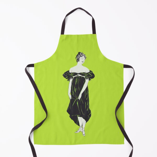 Item preview, Flapper woman tinted green from artworks by Edward Penfield designed and sold by see-the-fox.