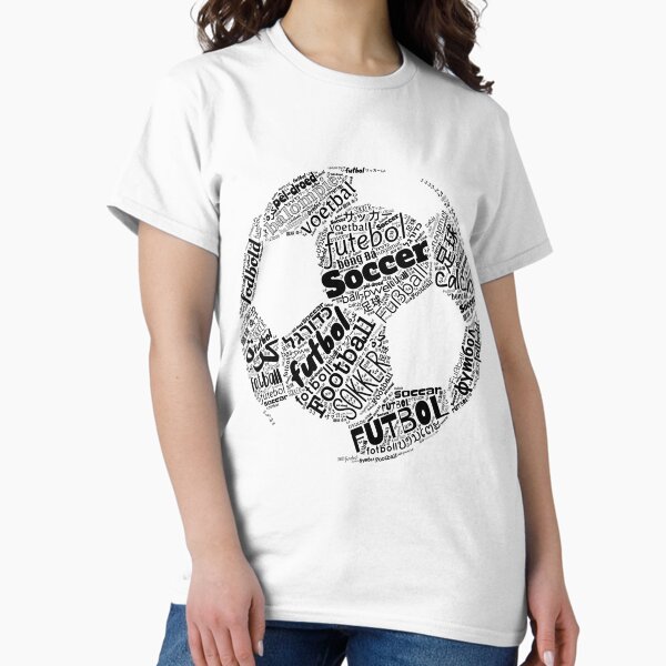 Aperçu de l'œuvre Football, Football, Futbol, ​​l'Obsession Internationale Polyglotte créée et vendue par ShikitaMakes.