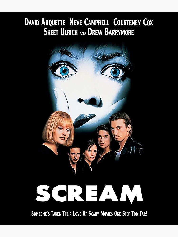 Póster Sobre Lienzo De La Película Scream 1996, 28 X 43 Cm, | Cuotas Sin Interés