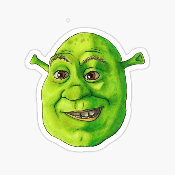 shrek meme Sticker Vinyl Bumper Sticker 6 Mil Thick - Size 5