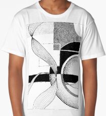Abstract Geometric Ink II Long T-Shirt