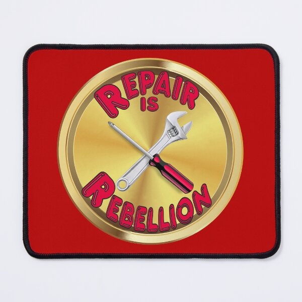 Item preview, Repair is Rebellion - red designed and sold by Kestrelle.