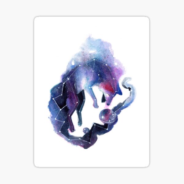 Galaxy Fox Sticker