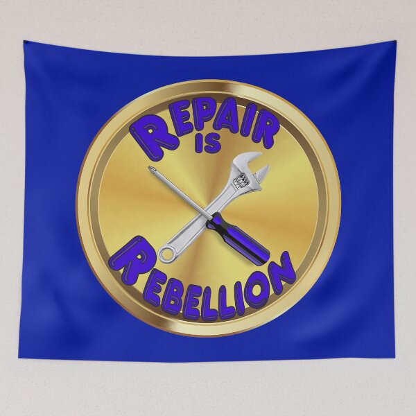 Item preview, Repair is Rebellion -tools - blue designed and sold by Kestrelle.