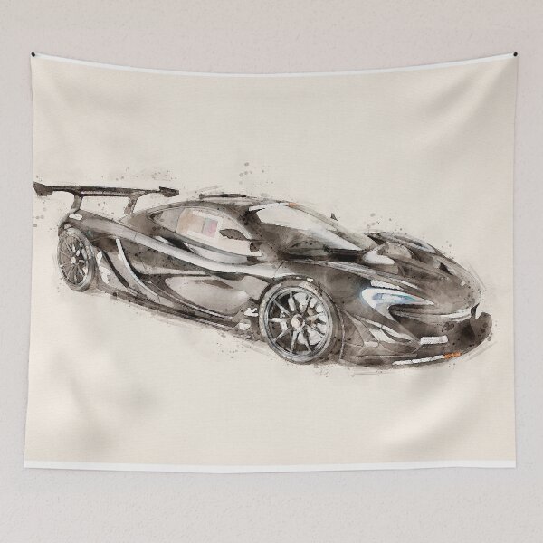 Item preview, McLaren GTR in watercolorr designed and sold by paulrommer.