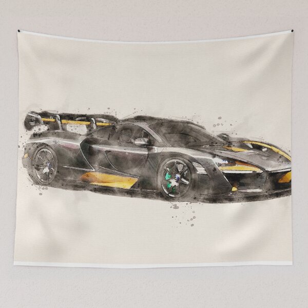 Item preview, McLaren Senna Carbon in watercolor designed and sold by paulrommer.