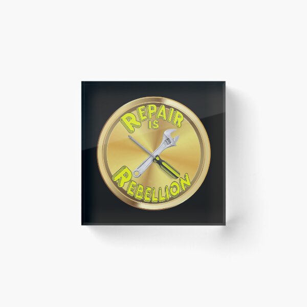 Item preview, Repair is Rebellion -tools - yellow designed and sold by Kestrelle.