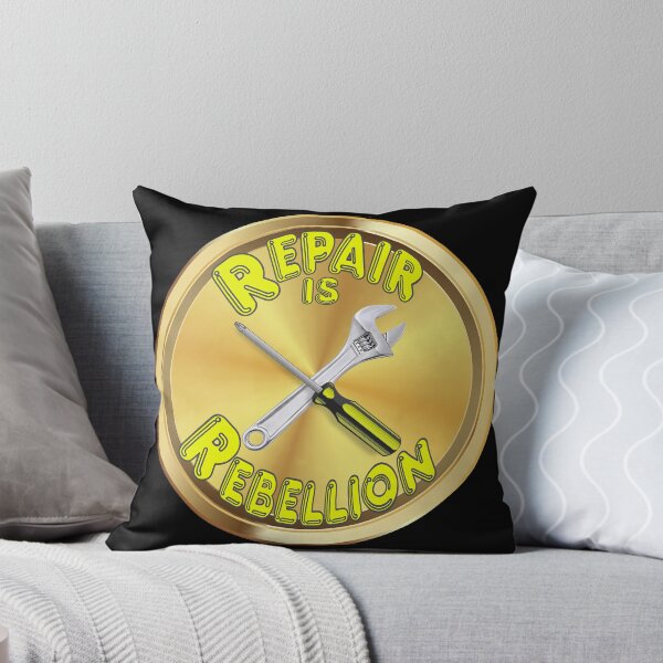 Aperçu de l'œuvre Repair is Rebellion - outils - jaune créée et vendue par Kestrelle.