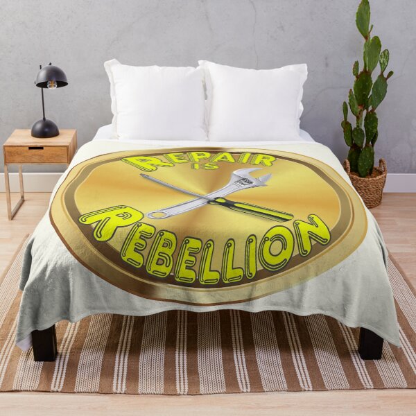 Item preview, Repair is Rebellion -tools - yellow designed and sold by Kestrelle.