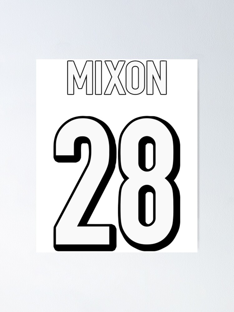 Women's Cincinnati Bengals Joe Mixon Nike White Name & Number T-Shirt