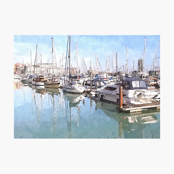 "Boats In Ramsgate Harbour" Photographic Print for Sale by Trevor