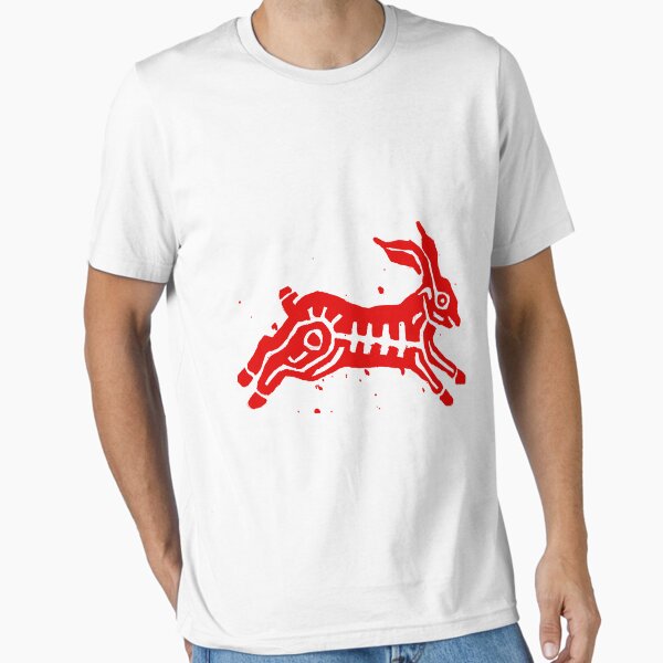 Red Aztec Rabbit Essential T-Shirt