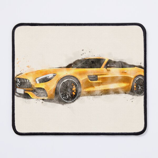 Item preview, Mercedes AMG GTS in watercolor designed and sold by paulrommer.