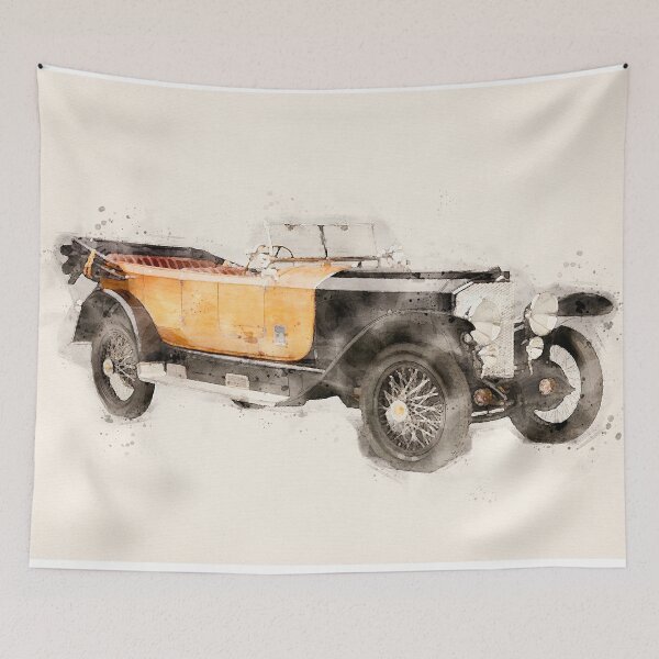 Item preview, Mercedes Benz Retro in watercolor designed and sold by paulrommer.