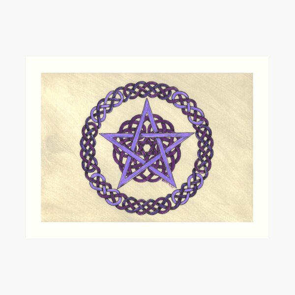 Purple Pentagram Art Print
