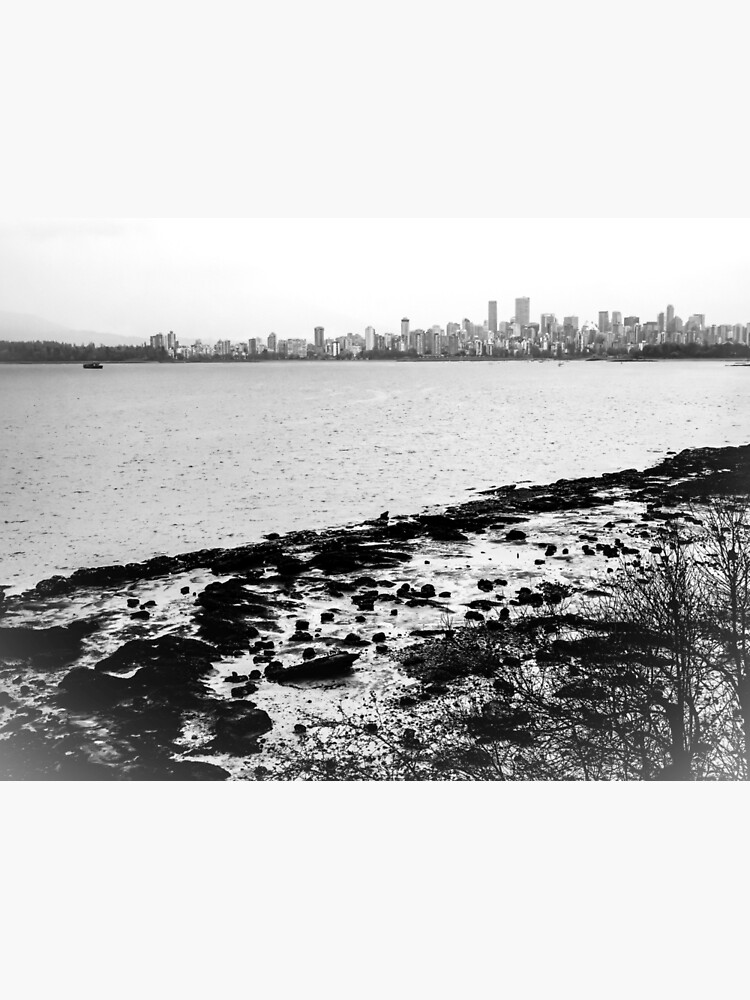 "West Coast Vancouver Skyline on a Grey Day" Poster for Sale by