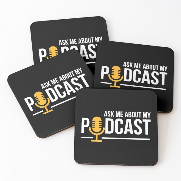 Item preview, Ask Me About My Podcast Cute Podcasters designed and sold by MozaTar.