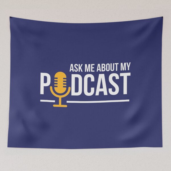 Item preview, Ask Me About My Podcast Cute Podcasters designed and sold by MozaTar.