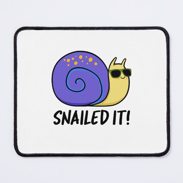 Item preview, Snailed It Funny Snail Puns designed and sold by punnybone.