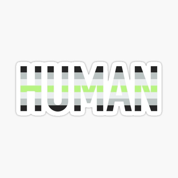 Vista previa del artículo con la obra «Humano, Agender», diseñado y vendido por Skyler Orion X.