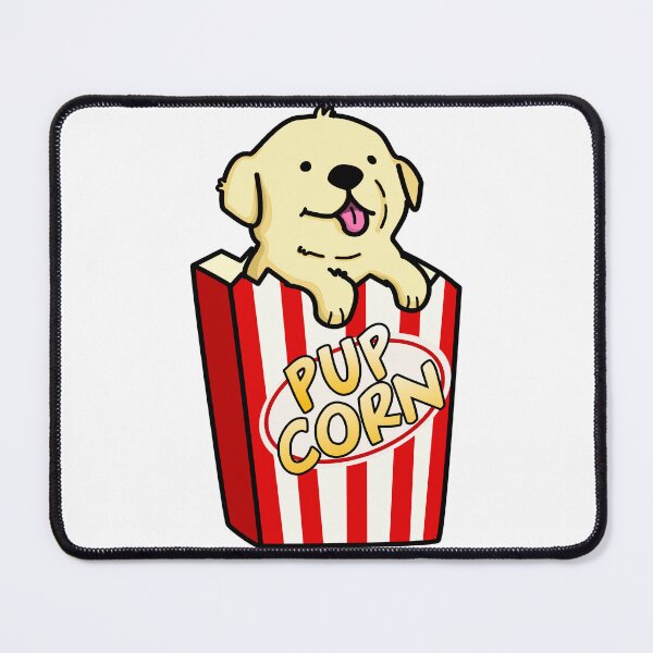 Item preview, Pup Corn Funny Pop Corn Puns  designed and sold by punnybone.