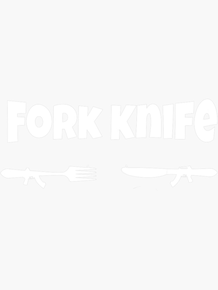 "Fork Knife Video Game" Sticker for Sale by MozaTar Redbubble