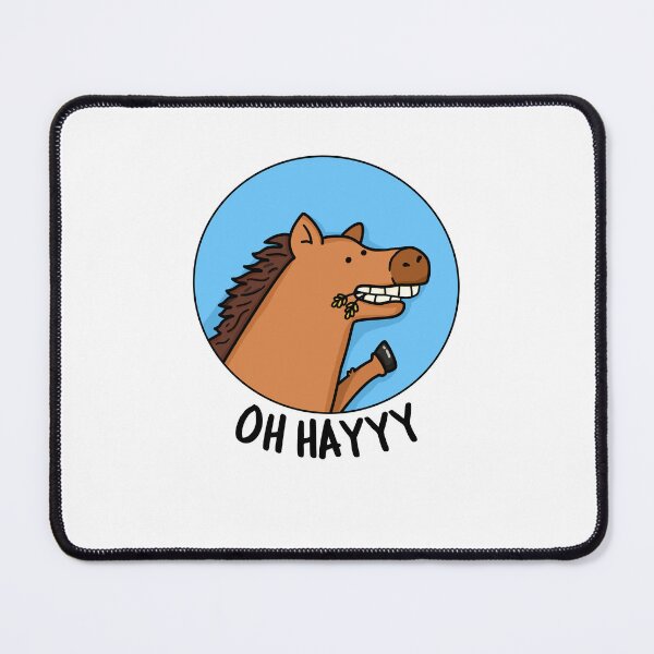 Item preview, Oh Hayyy Funny Horse Puns designed and sold by punnybone.