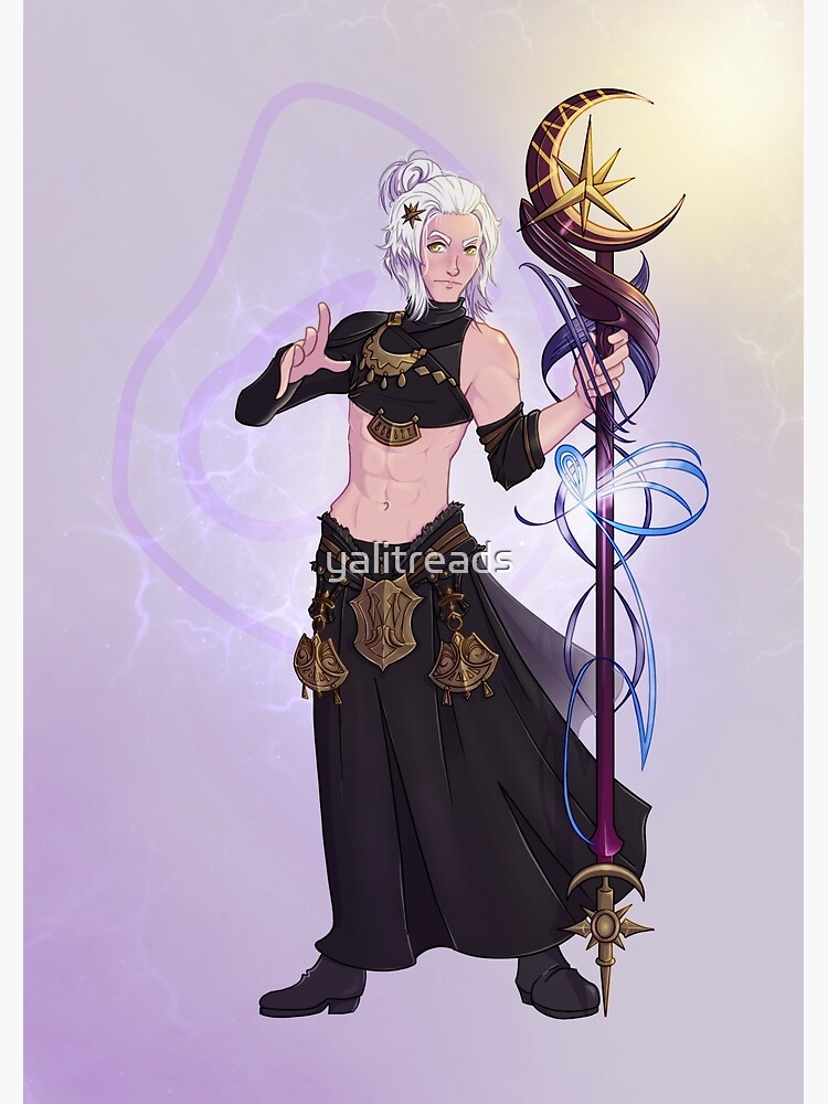 "FFXIV Shadowbringers Endwalker EmetSelch in Black Mage Glamour