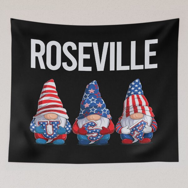 Item preview, Happy USA Gnomes Roseville designed and sold by xaviajames9.