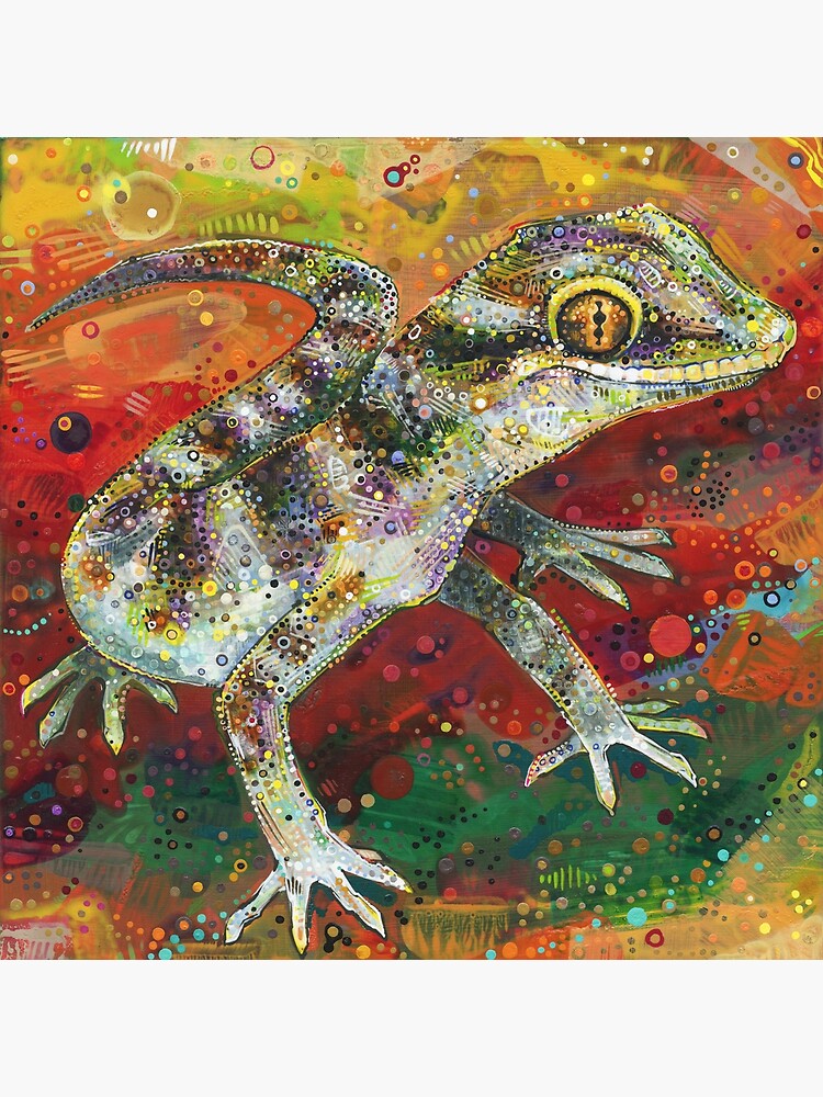 Bynoe's Gecko Painting - 2012 by gwennpaints