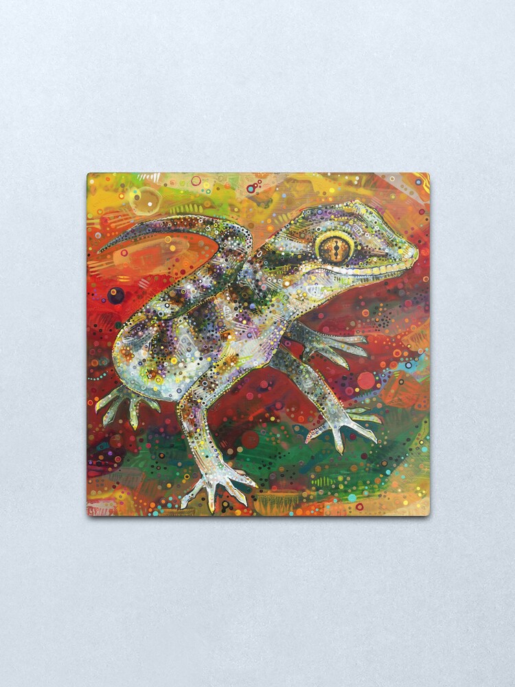 Alternate view of Bynoe's Gecko Painting - 2012 Metal Print