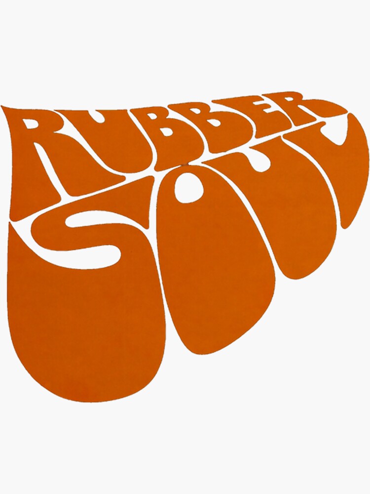 "Rubber Soul Logo" Sticker for Sale by SierraTee Redbubble