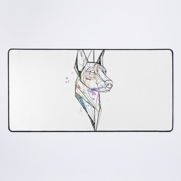 Item preview, Doberman outline face colorfull designed and sold by franikDS.