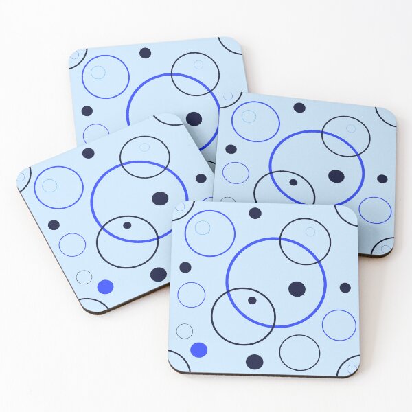 Item preview, Pretty Circles Pattern in Shades of Blue designed and sold by JulieSouster.