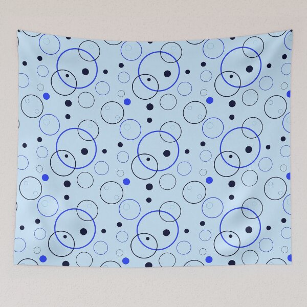 Item preview, Pretty Circles Pattern in Shades of Blue designed and sold by JulieSouster.