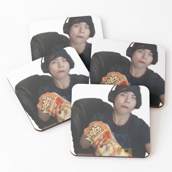 Item preview, quackity eating hot chip designed and sold by leighwhannll.