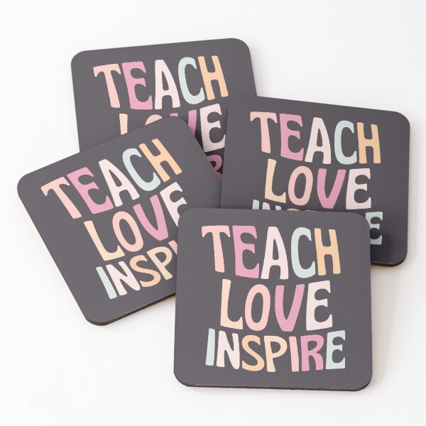 Item preview, Teach Love Inspire Inspirational Retro Teacher designed and sold by SunfullyYours.