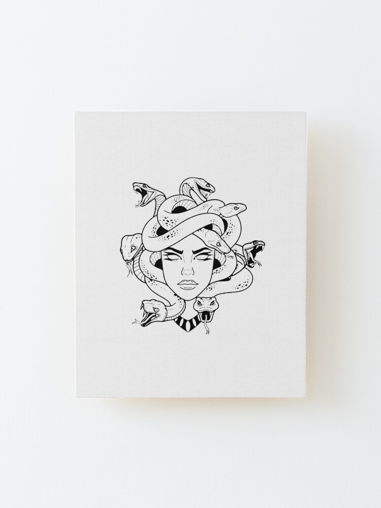 Medusa Gorgon Goddess Wood Print